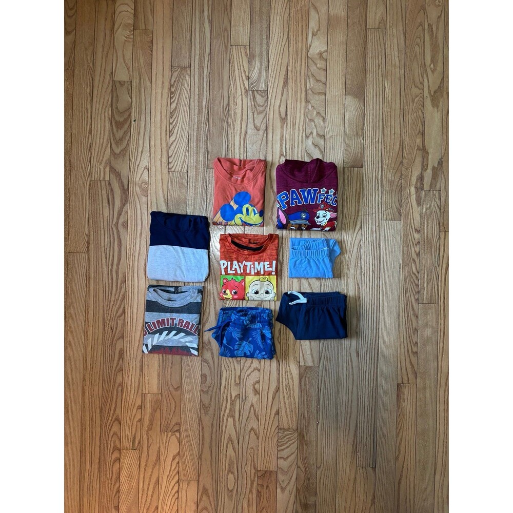 Boys outfit set cartoon tv mix match tshirts hoodie shorts pants school casual